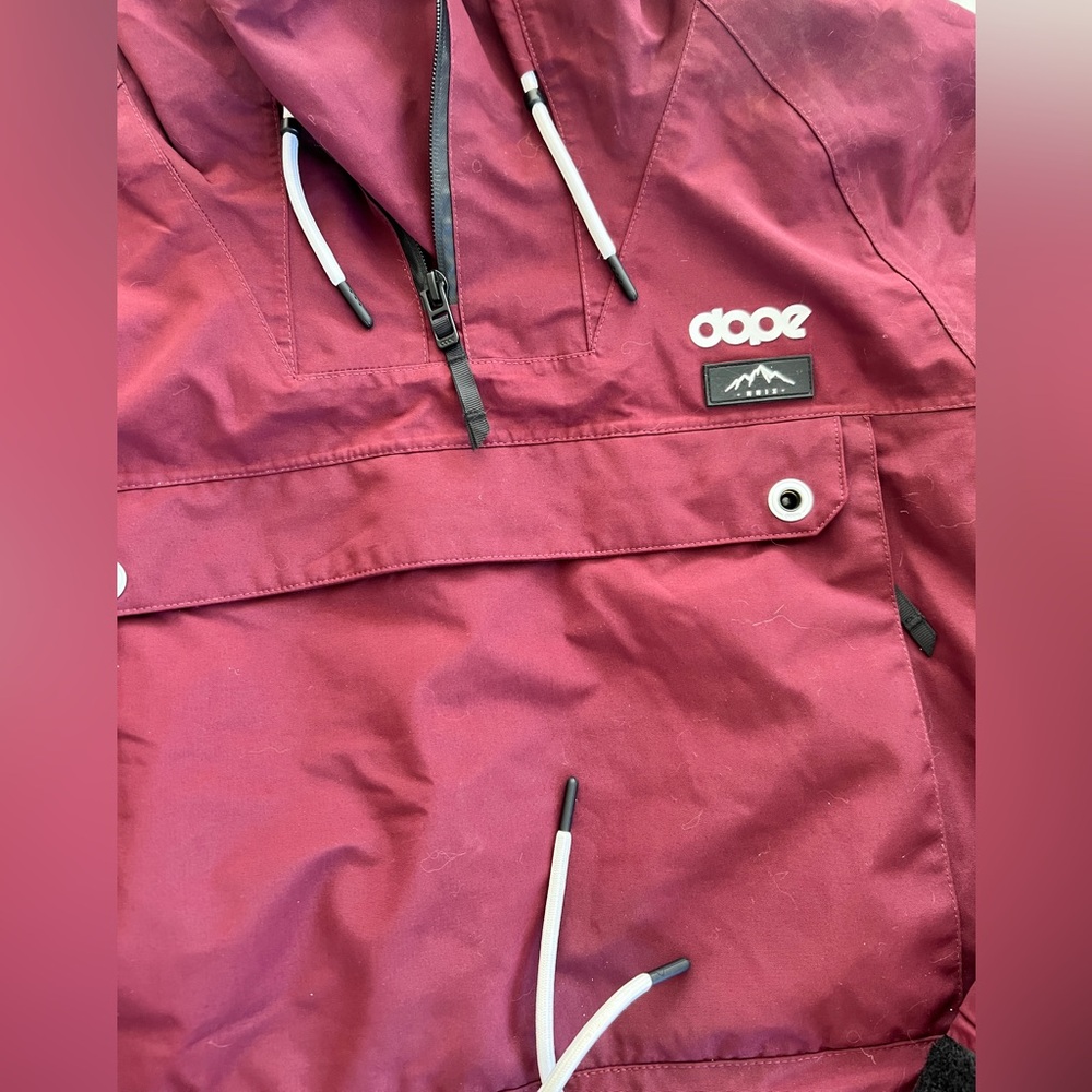 DOPE snow Burgundy Annok W Shell Jacket - Picture 4 of 8